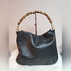 100% Authentic gucci vintage bamboo tote bag